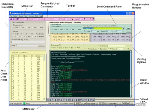 rs232 communication software download